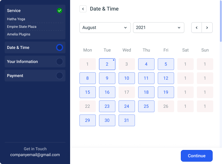 WordPress Booking Plugin For Appointments And Events Amelia