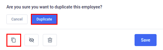 Duplicate employee