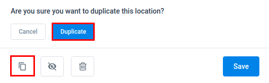 Duplicate Location