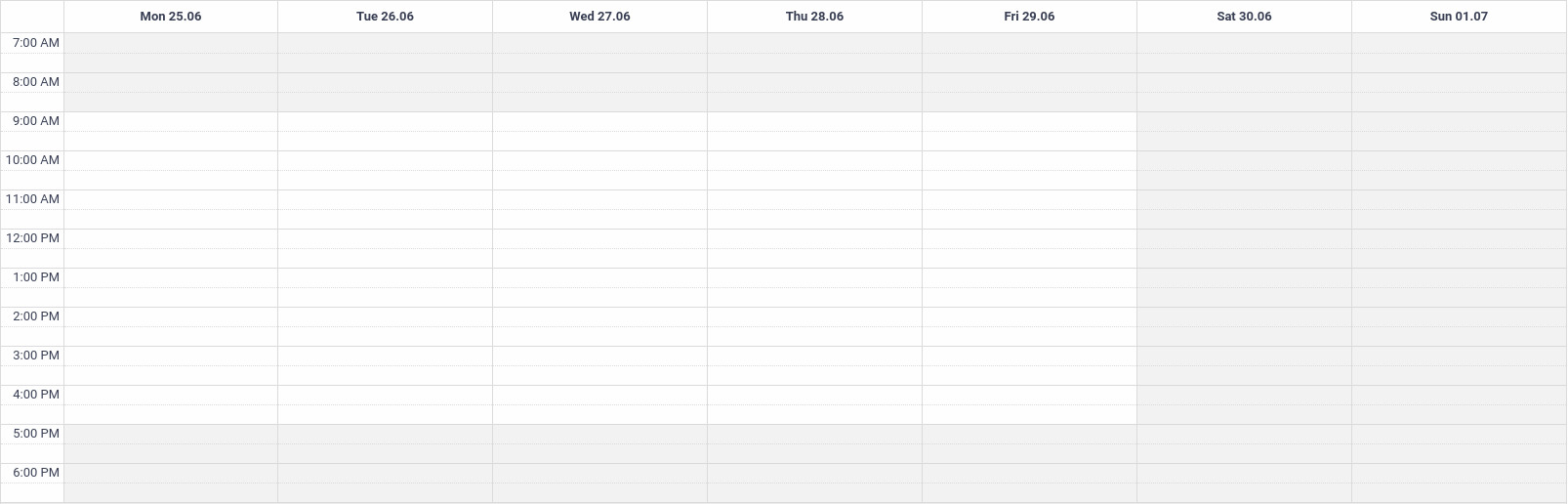 Amelia WordPress - Calendar Time Slots