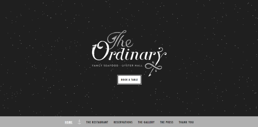 the ordinary website with black background homepage screenshot