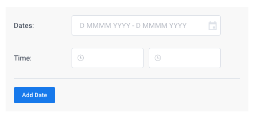 Event date and time Amelia Wordpress booking plugin
