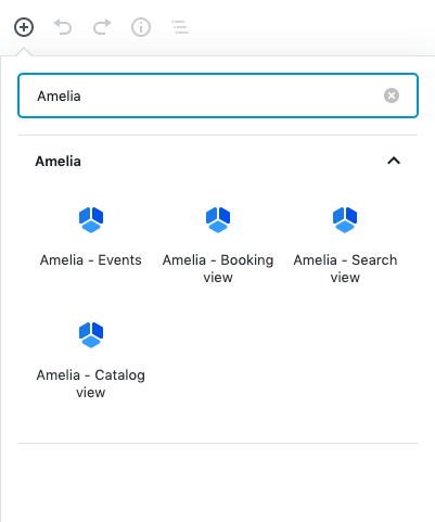 Gutenberg Editor Amelia WordPress Booking plugin