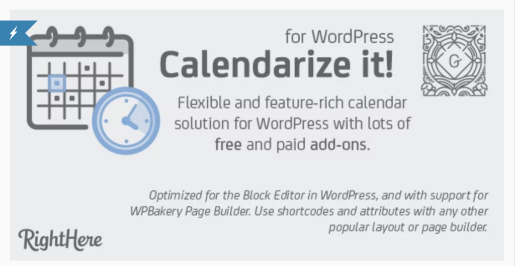Calendarize it calendar solution for wordpress