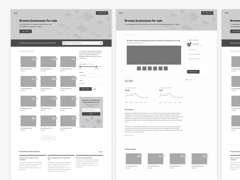 A Few Neat Website Wireframe Examples You Should Download