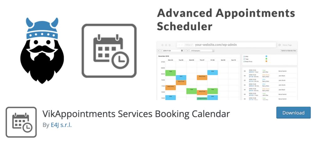vik appointments services booking calendar