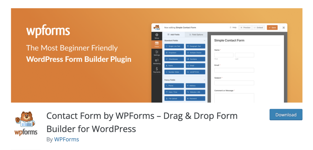 wpforms form builder for wordpress
