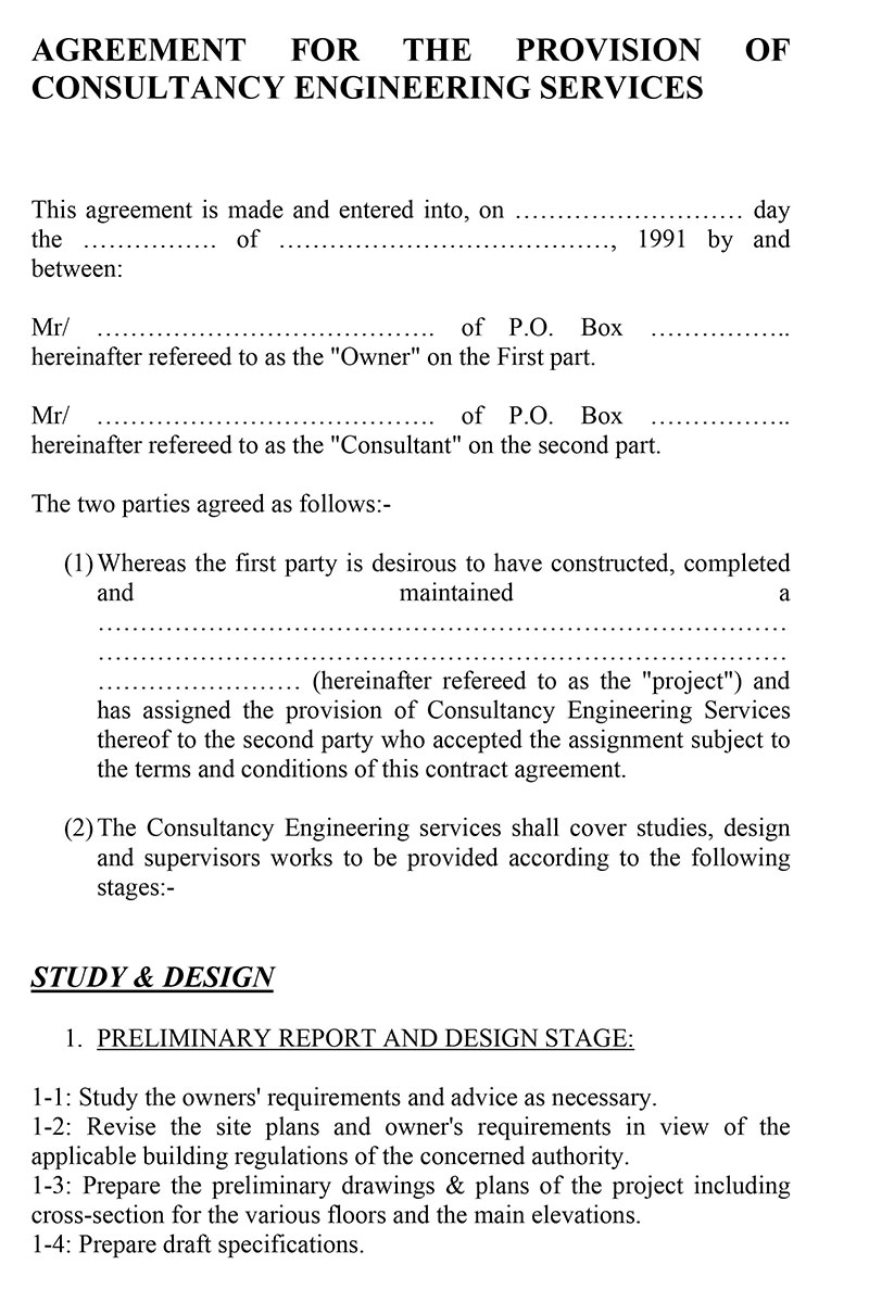 Word Simple Consulting Agreement Template