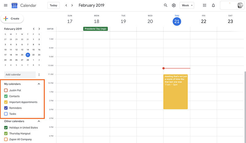 Google Calendar overview