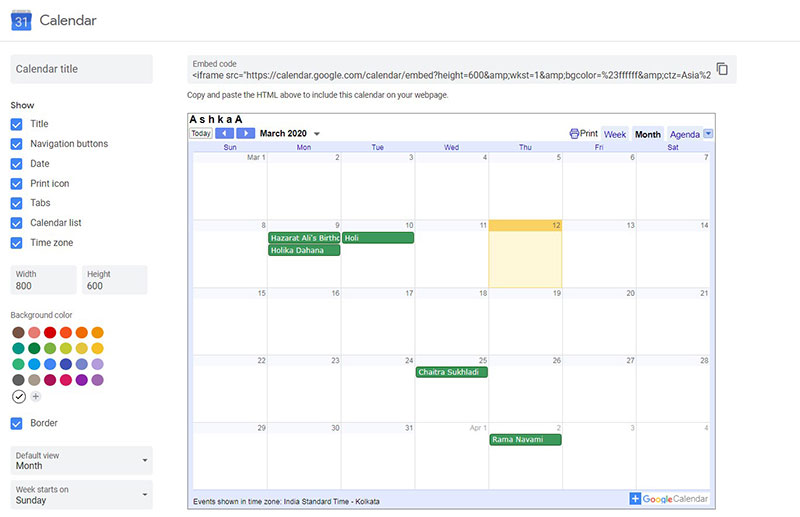 How to Embed Google Calendar in Your Website