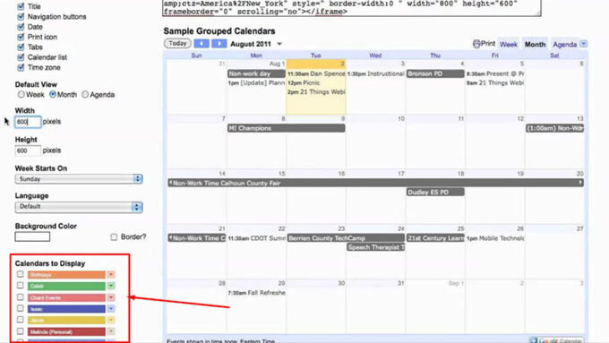 How To Embed Google Calendar In Your Website