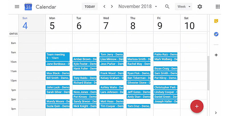 oncehub calendar overview