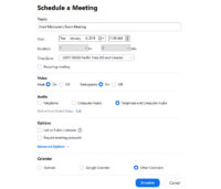how to schedule a zoom meeting and invite others