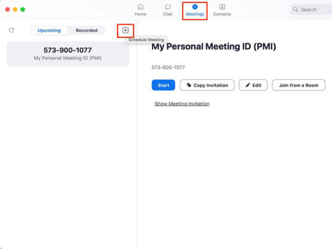 how to save zoom meeting id