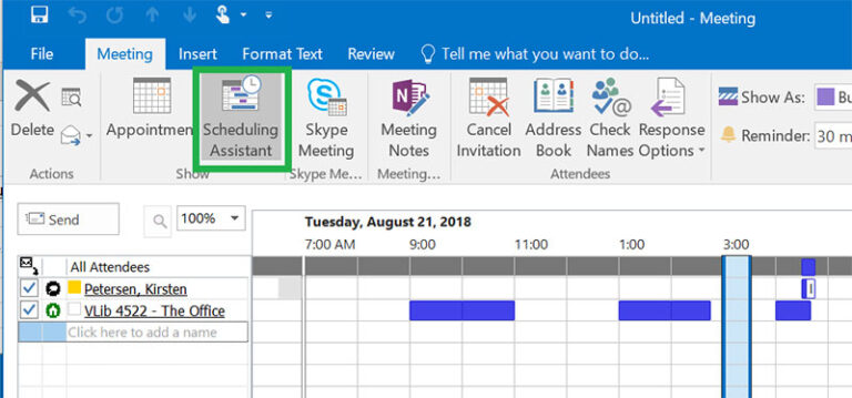 set up skype meeting in outlook web