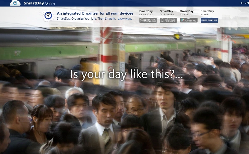 smartday homepage screenshot