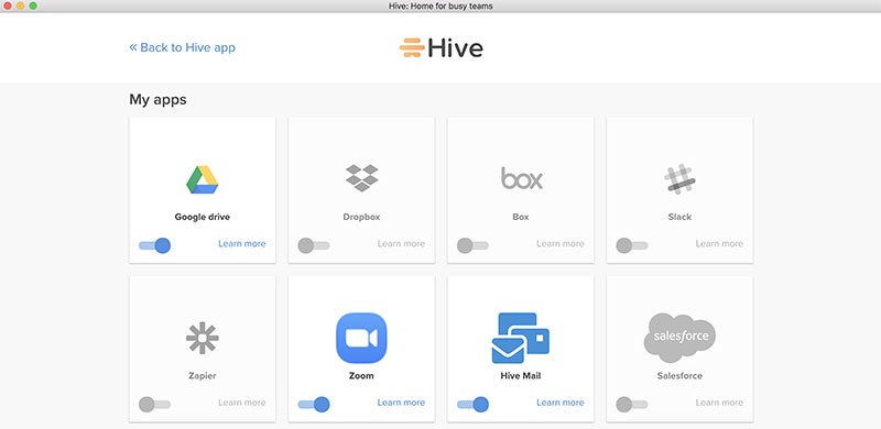 hive screenshot