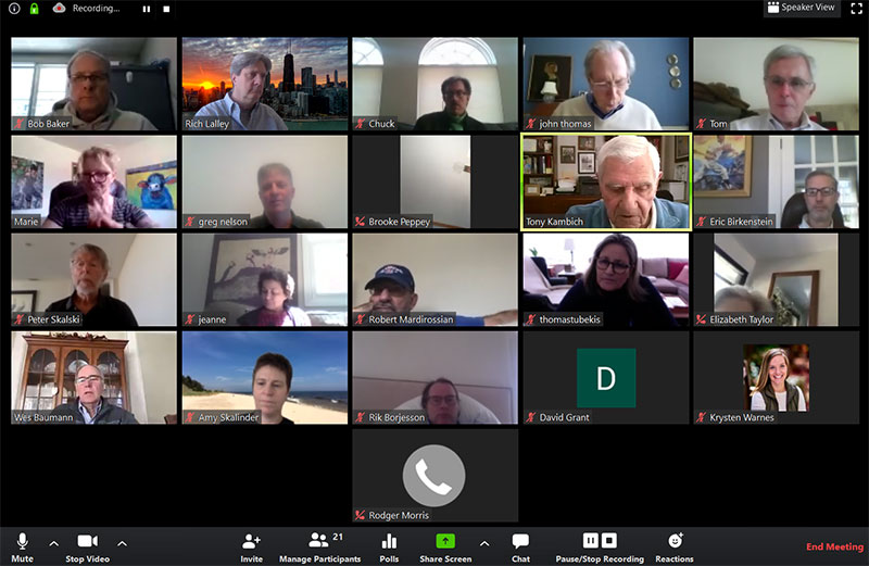 a screenshot of a zoom meeting attended by a group of people