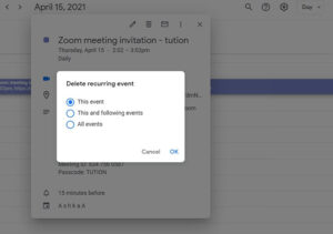 How to Cancel an Event in Google Calendar