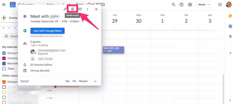 How To Cancel An Event In Google Calendar