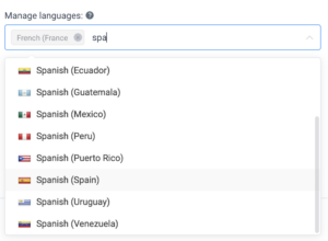 Manage Languages Amelia WordPress Booking Plugin