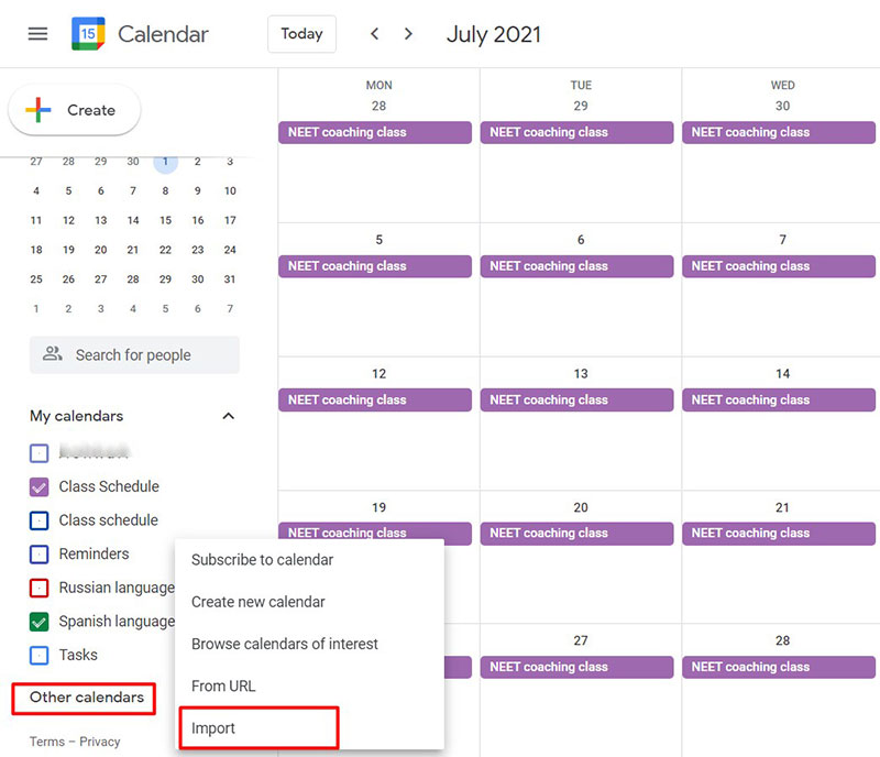 How to Add Class Schedule to Google Calendar Easily How to Add Class Schedule to Google Calendar Easily