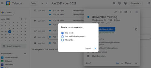 How to Delete Google Calendar Events in A Few Steps