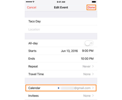 add gmail dates to ical