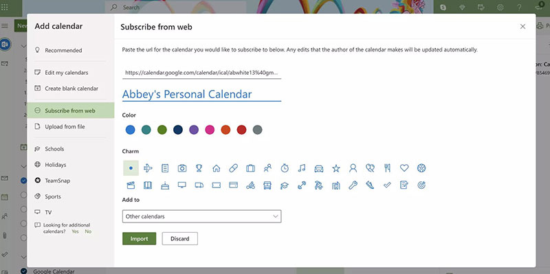 how to add google calendar to outlook 2007