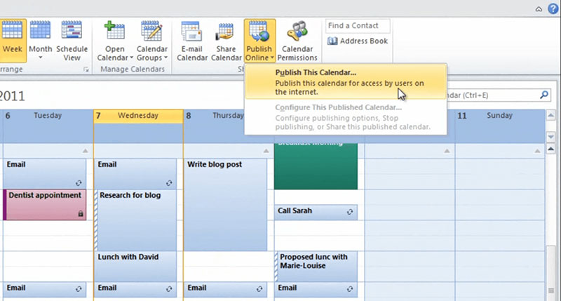 Share Outlook Calendar With Google