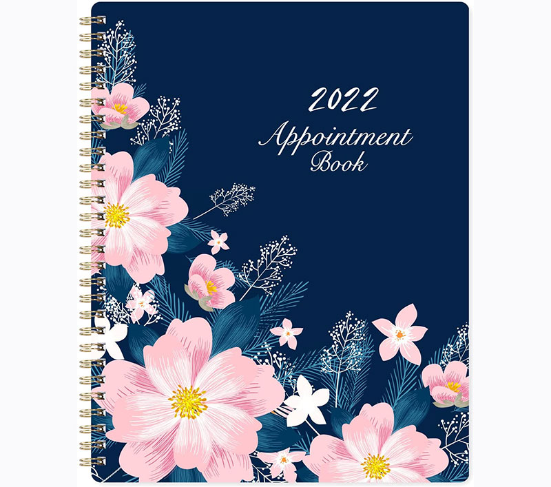 30-Minute Interval Flat 2021 Weekly Appointment Planner Flexible Soft Cover 2021 2021 2021 Daily Hourly Planner 8 x 10 Dec Twin-Wire Binding Lay Jan 
