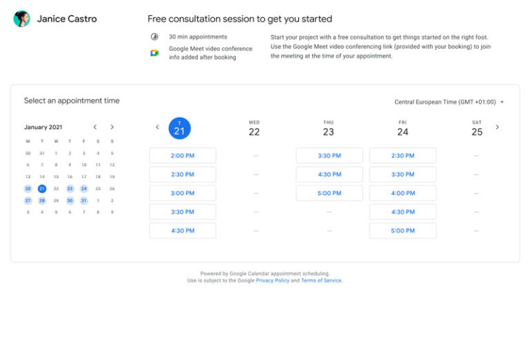 Scheduling Appointments with Google Calendar: How to Do It