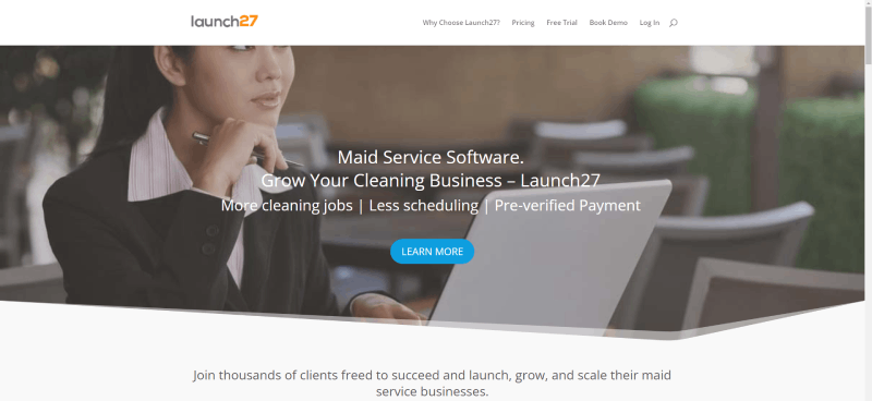 launch27 homepage screenshot