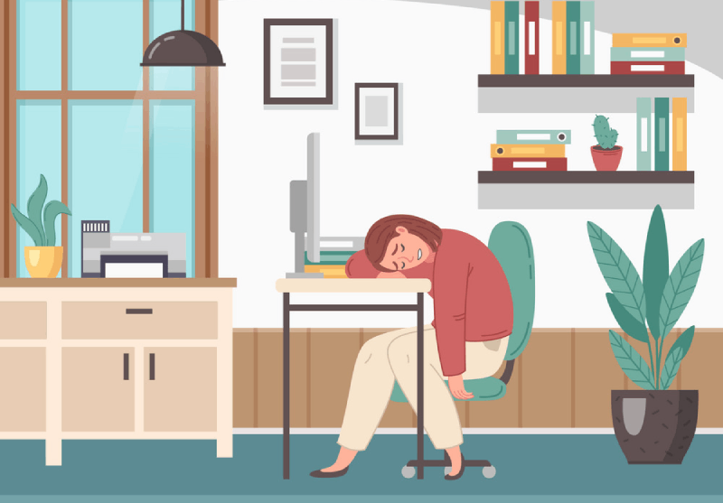 employee burnout illustration