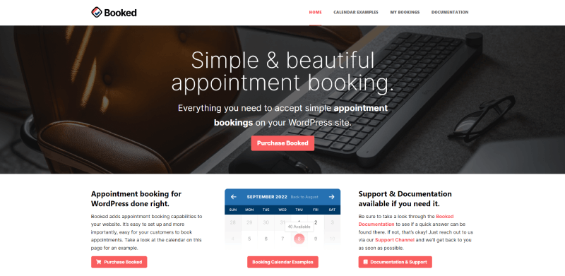 booked homepage screenshot