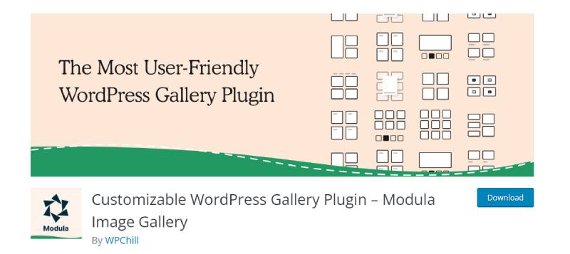 modula wordpress gallery plugin download page screenshot 