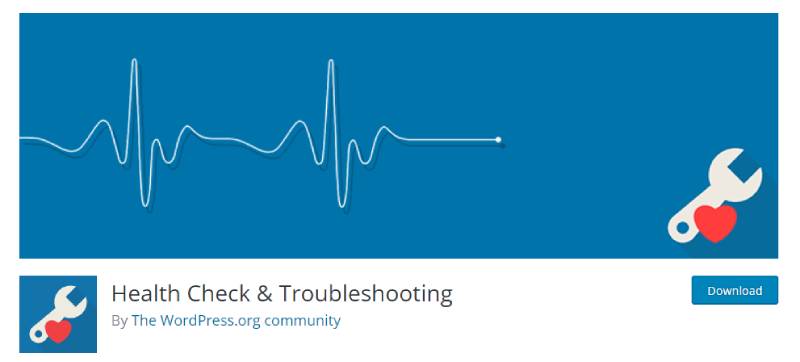health check and troubleshooting wordpress plugin download page screenshot 