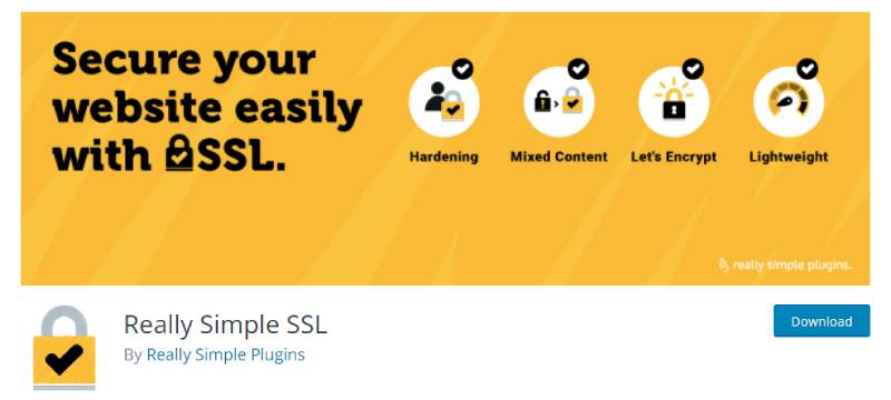 really simple ssl wordpress plugin for developers download page screenshot 