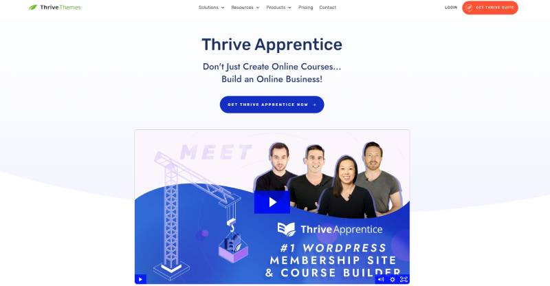 thrive apprentice landing page screenshot 