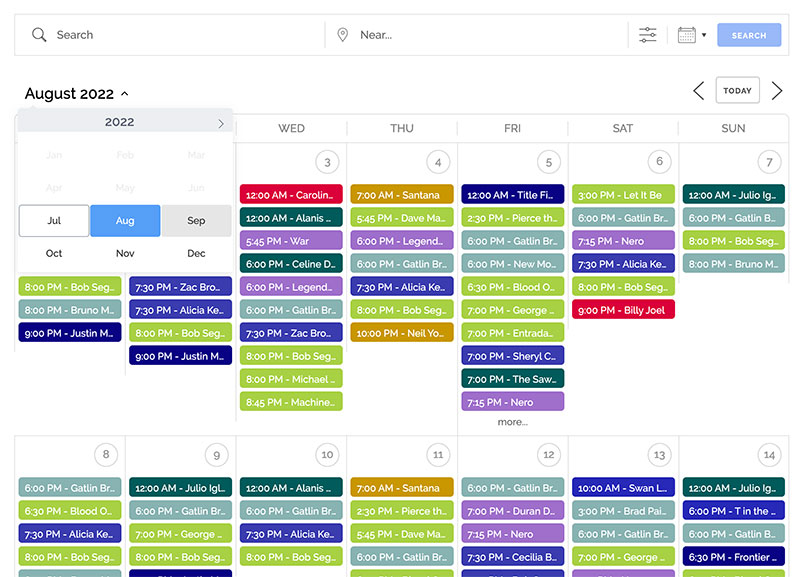 events manager wordpress calendar plugin screenshot