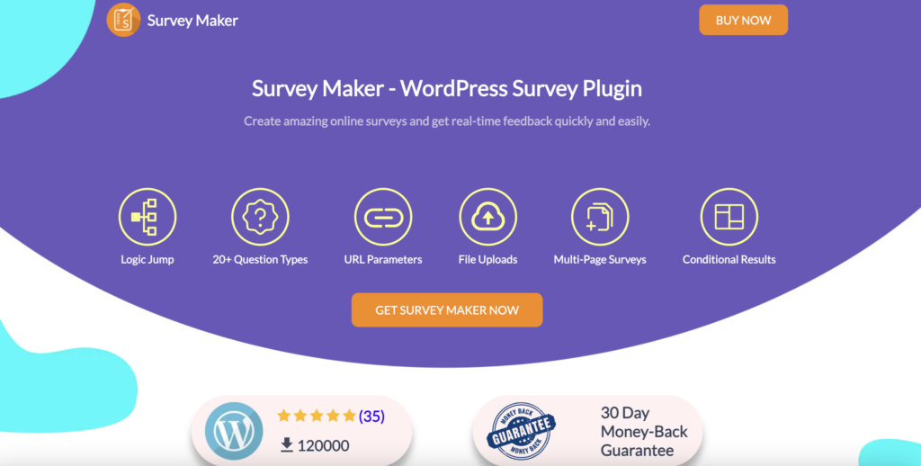 survey maker homepage screenshot