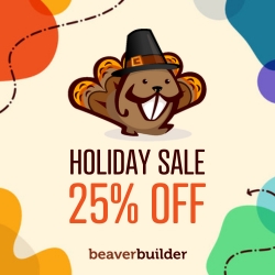 beaver builder holiday sale