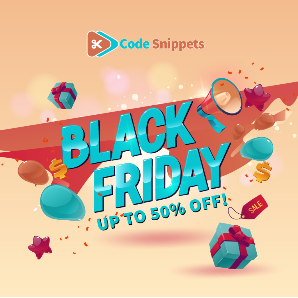 codesnippets black friday deal