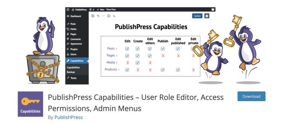 publishpress capabilities