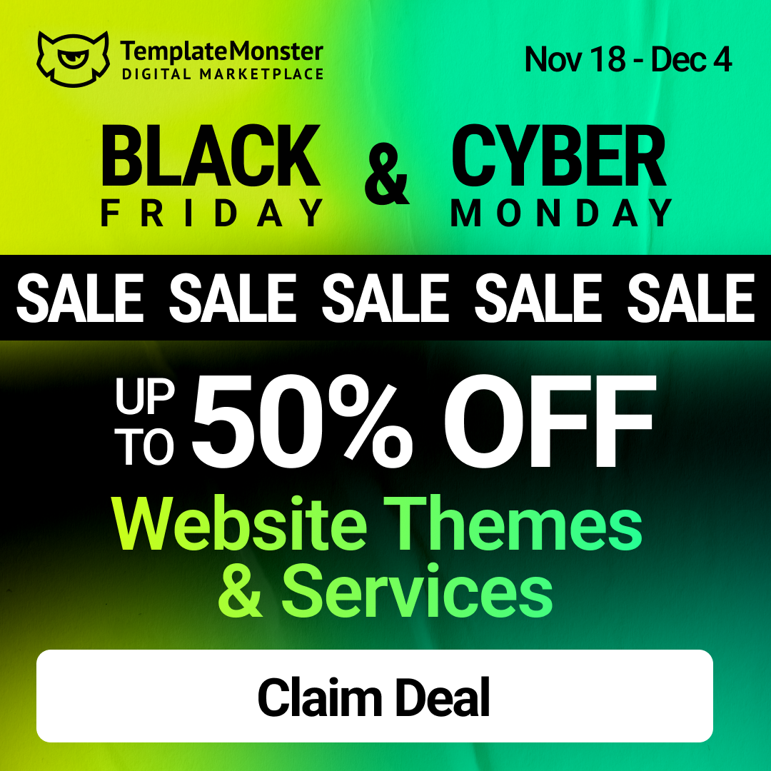 TemplateMonster black Friday deal