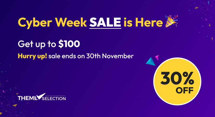 ThemeSelection black friday and cyber week sale