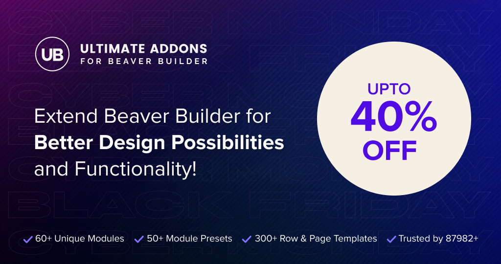 Ultimate Addons for Beaver Builder black friday deal