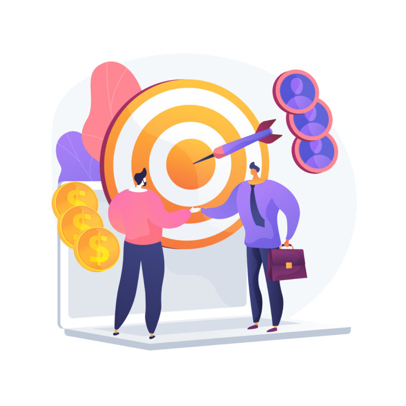 target market concept illustration