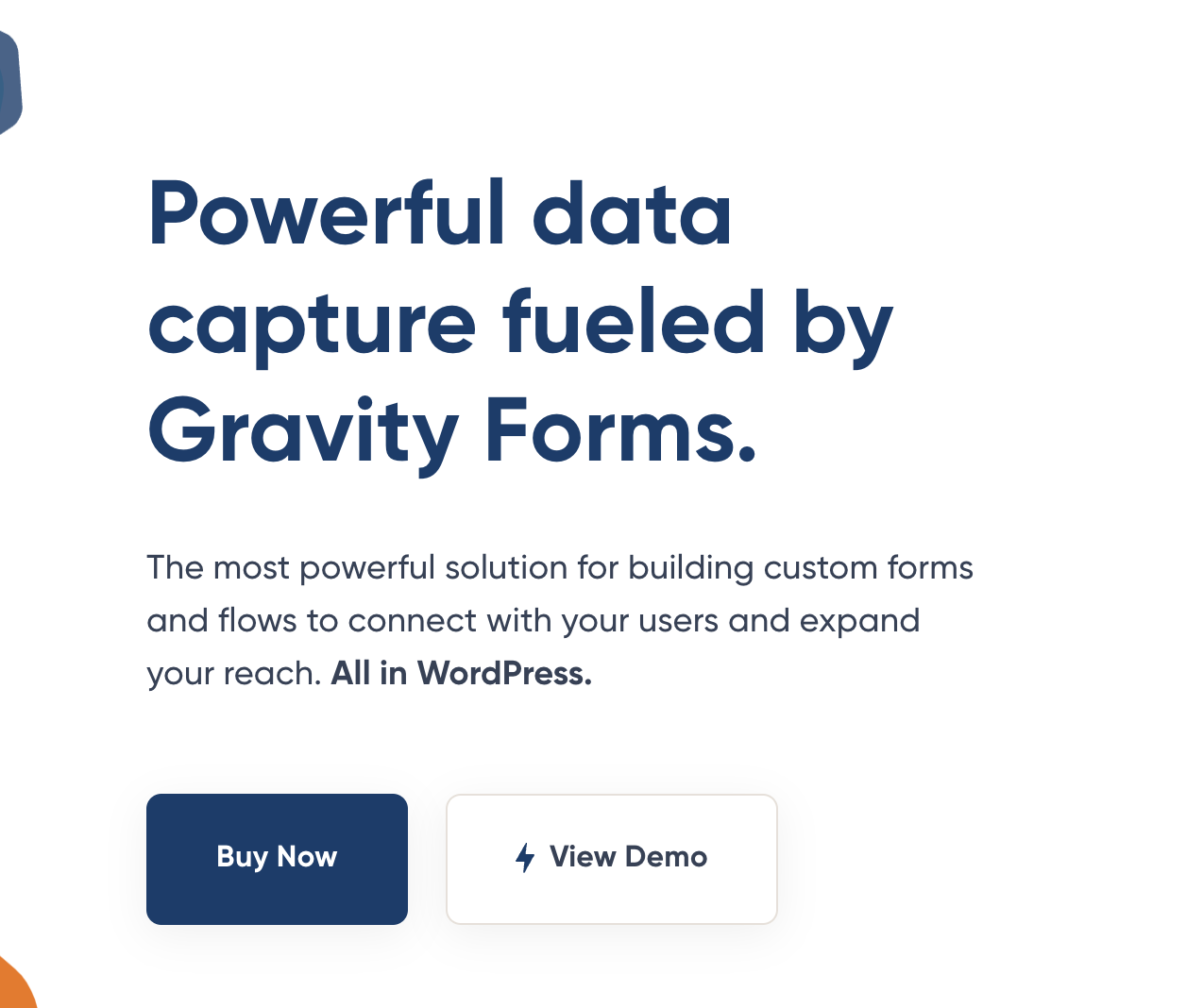 Gravity Forms Homepage screenshot