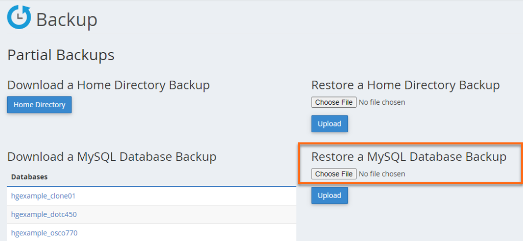 how to restore wordpress site to previous version with mysql